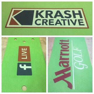 Spotlight: Custom Logo Putting Greens