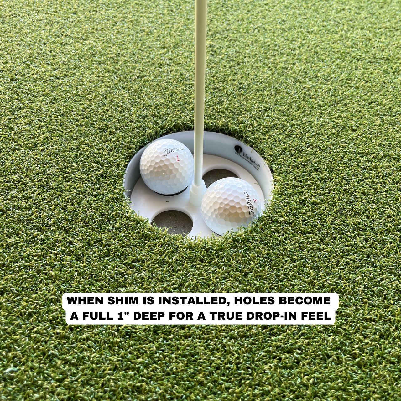 Full Width Hole Deepening/Break Shim (For Use with Turf Mats