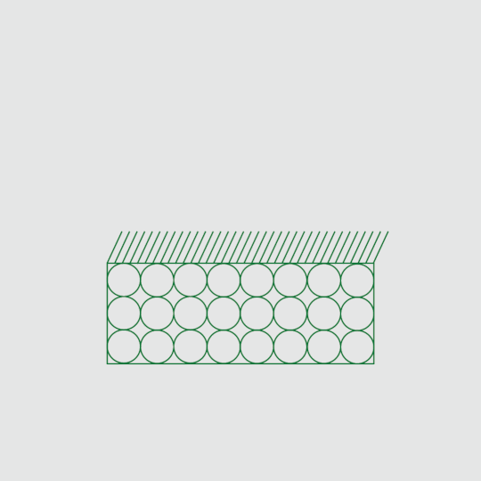 BirdieBall Build Your Own RollTech™ Indoor Putting Mat (from $90): A rectangular mat with a green outline and grid of circles; diagonal lines on top mimic a true-rolling green. Light gray background.